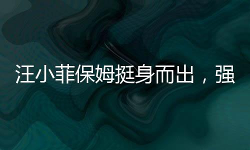 汪小菲保姆挺身而出，強(qiáng)勢維護(hù)大S，狂懟黑粉