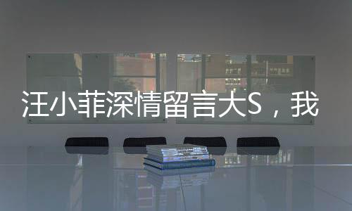汪小菲深情留言大S，我好想你 觸動網(wǎng)友心弦