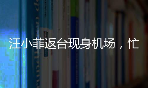 汪小菲返臺現(xiàn)身機(jī)場，忙碌行程中的溫馨回家路