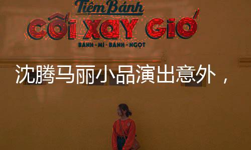 沈騰馬麗小品演出意外，戛然而止的背后原因揭秘