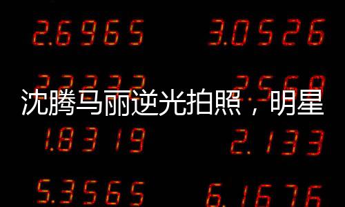 沈騰馬麗逆光拍照，明星的別樣風(fēng)采