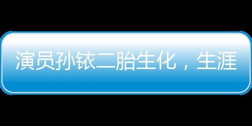 演員孫銥二胎生化，生涯與生活的再啟