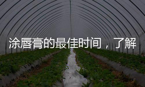 涂唇膏的最佳時(shí)間，了解并正確選擇涂抹唇膏的時(shí)機(jī)