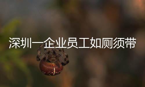 深圳一企業(yè)員工如廁須帶離崗證，精細化管理引熱議