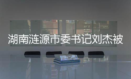 湖南漣源市委書記劉杰被查，一場關(guān)乎廉政與責任的風波