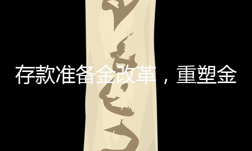 存款準(zhǔn)備金改革，重塑金融穩(wěn)定與經(jīng)濟(jì)發(fā)展的新起點(diǎn)