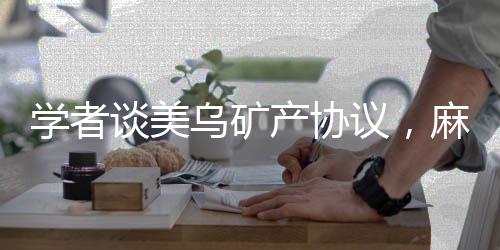 學(xué)者談美烏礦產(chǎn)協(xié)議，麻煩留給歐盟