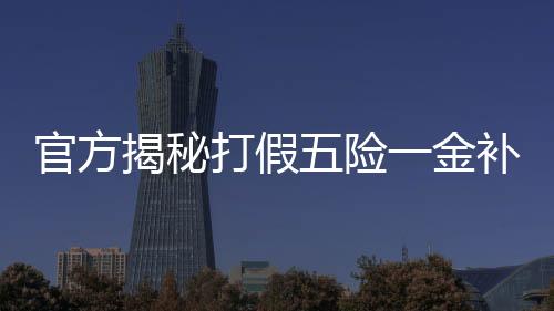 官方揭秘打假五險一金補貼騙局，保護民眾利益免受侵害