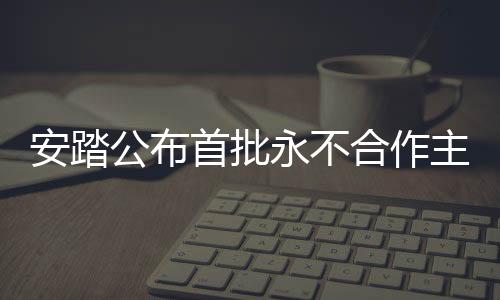 安踏公布首批永不合作主體清單，深化合作伙伴關(guān)系，構(gòu)建健康商業(yè)生態(tài)