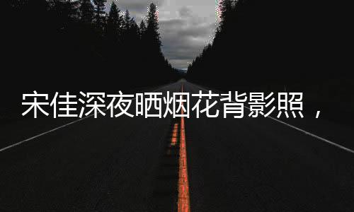 宋佳深夜曬煙花背影照，星光閃耀下的夢幻瞬間