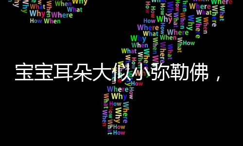 寶寶耳朵大似小彌勒佛，寓意深遠顯孩童福氣滿滿