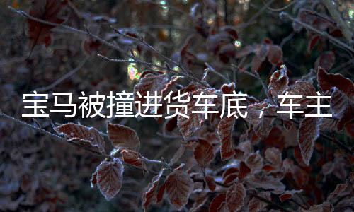 寶馬被撞進(jìn)貨車底，車主稱座椅秒放倒，事故細(xì)節(jié)揭秘
