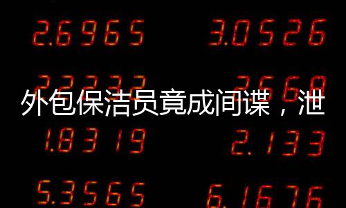 外包保潔員竟成間諜，泄露國家機(jī)密事件揭秘