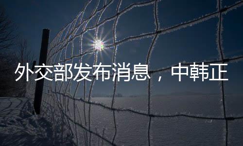 外交部發(fā)布消息，中韓正在推進(jìn)海域劃界談判