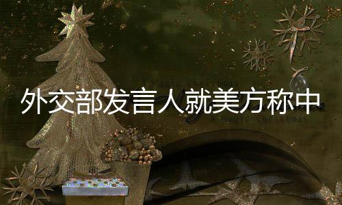 外交部發(fā)言人就美方稱中國目前面臨最高達(dá)245%關(guān)稅答記者問