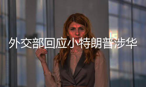 外交部回應小特朗普涉華言論，堅定維護國家利益與全球秩序