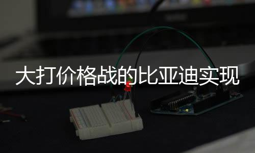 大打價格戰(zhàn)的比亞迪實現(xiàn)凈賺400億元，戰(zhàn)略調整與技術創(chuàng)新鑄就成功之道