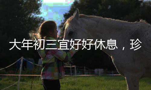 大年初三宜好好休息，珍惜假期，為新的一年蓄力