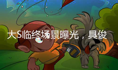 大S臨終場(chǎng)景曝光，具俊曄深情痛哭吻別