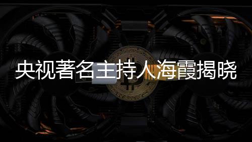 央視著名主持人海霞揭曉新身份，多元化發(fā)展的耀眼之星