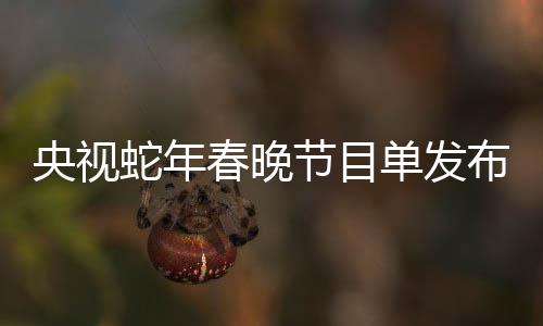 央視蛇年春晚節(jié)目單發(fā)布，星光璀璨，傳統(tǒng)與現(xiàn)代交相輝映