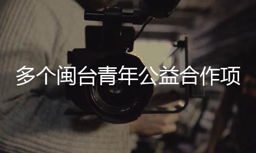 多個(gè)閩臺青年公益合作項(xiàng)目在福建平潭簽約