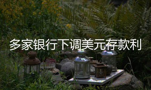 多家銀行下調(diào)美元存款利率，有的“腰斬”，啥原因？