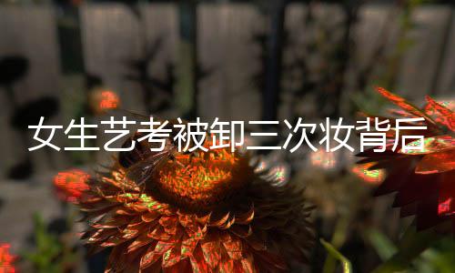 女生藝考被卸三次妝背后的故事與思考，一二三四五六七八九十分析解讀