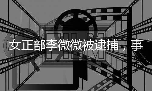 女正部李微微被逮捕，事件深度解析