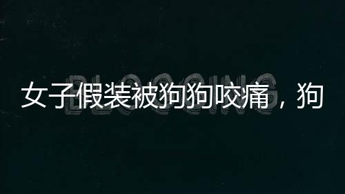 女子假裝被狗狗咬痛，狗子一臉懵——互動之中的趣味橫生