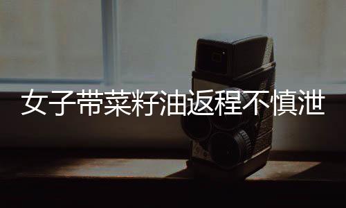 女子帶菜籽油返程不慎泄漏，花費(fèi)兩千元清洗車廂