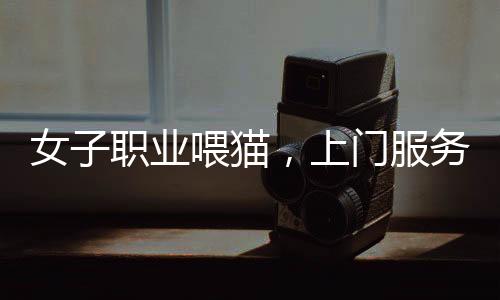 女子職業(yè)喂貓，上門服務(wù)一次百元，一天走訪二十家