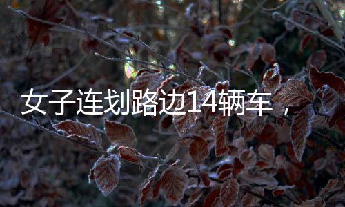 女子連劃路邊14輛車，沖動行為背后的故事