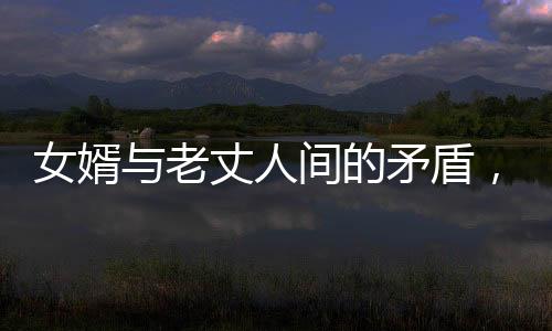 女婿與老丈人間的矛盾，一次淚流滿面的告狀之旅