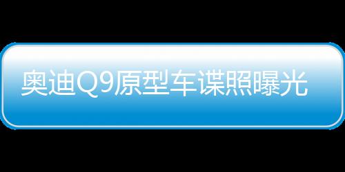 奧迪Q9原型車諜照曝光，全新旗艦SUV震撼亮相
