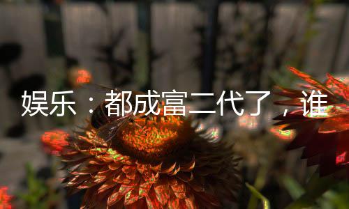 娛樂：都成富二代了，誰還當(dāng)頂流