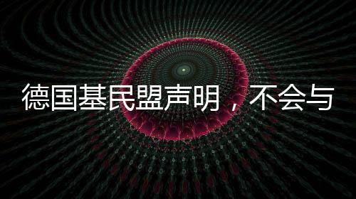 德國基民盟聲明，不會與德國選擇黨合作