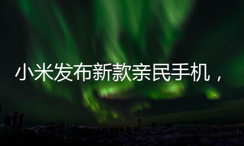 小米發(fā)布新款親民手機，讓用戶買得起的美好選擇