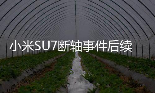 小米SU7斷軸事件后續(xù)，車主承認(rèn)欺瞞網(wǎng)友，事件引發(fā)深度反思
