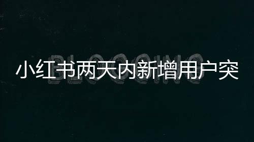 小紅書兩天內(nèi)新增用戶突破七十萬大關(guān)，探索社交電商的新疆界