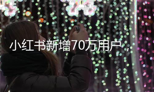 小紅書新增70萬用戶，社區(qū)生態(tài)持續(xù)繁榮