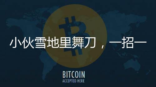 小伙雪地里舞刀，一招一式行云流水