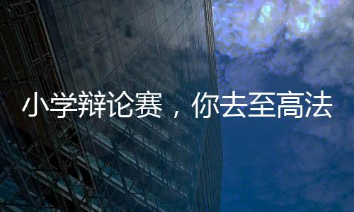 小學(xué)辯論賽，你去至高法院旁聽