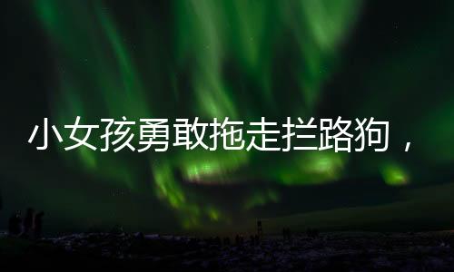 小女孩勇敢拖走攔路狗，傳遞愛與勇氣的瞬間