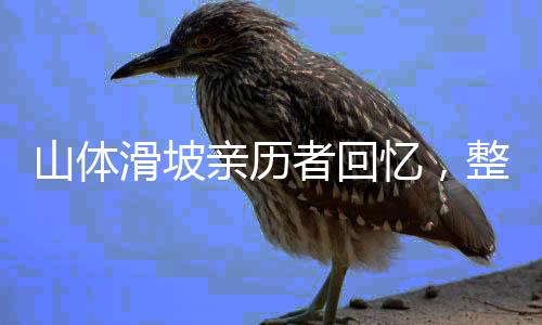 山體滑坡親歷者回憶，整片山體一同倒塌的驚魂瞬間