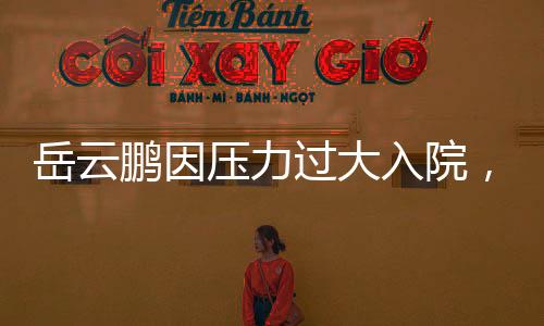 岳云鵬因壓力過大入院，事業(yè)壓力與生活困擾成為熱議話題