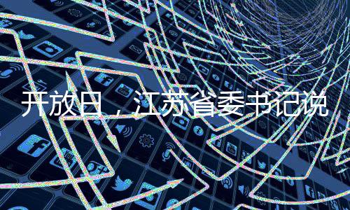開放日，江蘇省委書記說可以“DeepSeek一下”