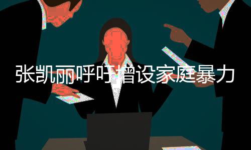 張凱麗呼吁增設(shè)家庭暴力罪，為家庭和諧與社會正義發(fā)聲