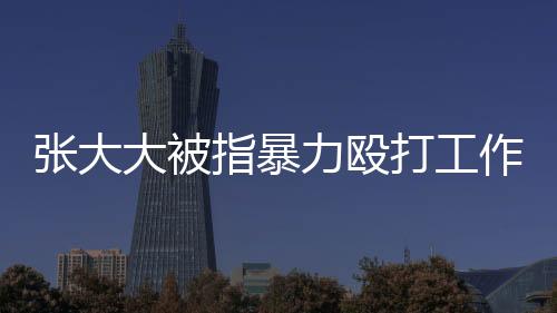 張大大被指暴力毆打工作人員，事件深度調(diào)查