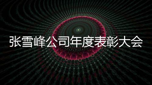 張雪峰公司年度表彰大會舉行，員工人均獲得年終獎6萬